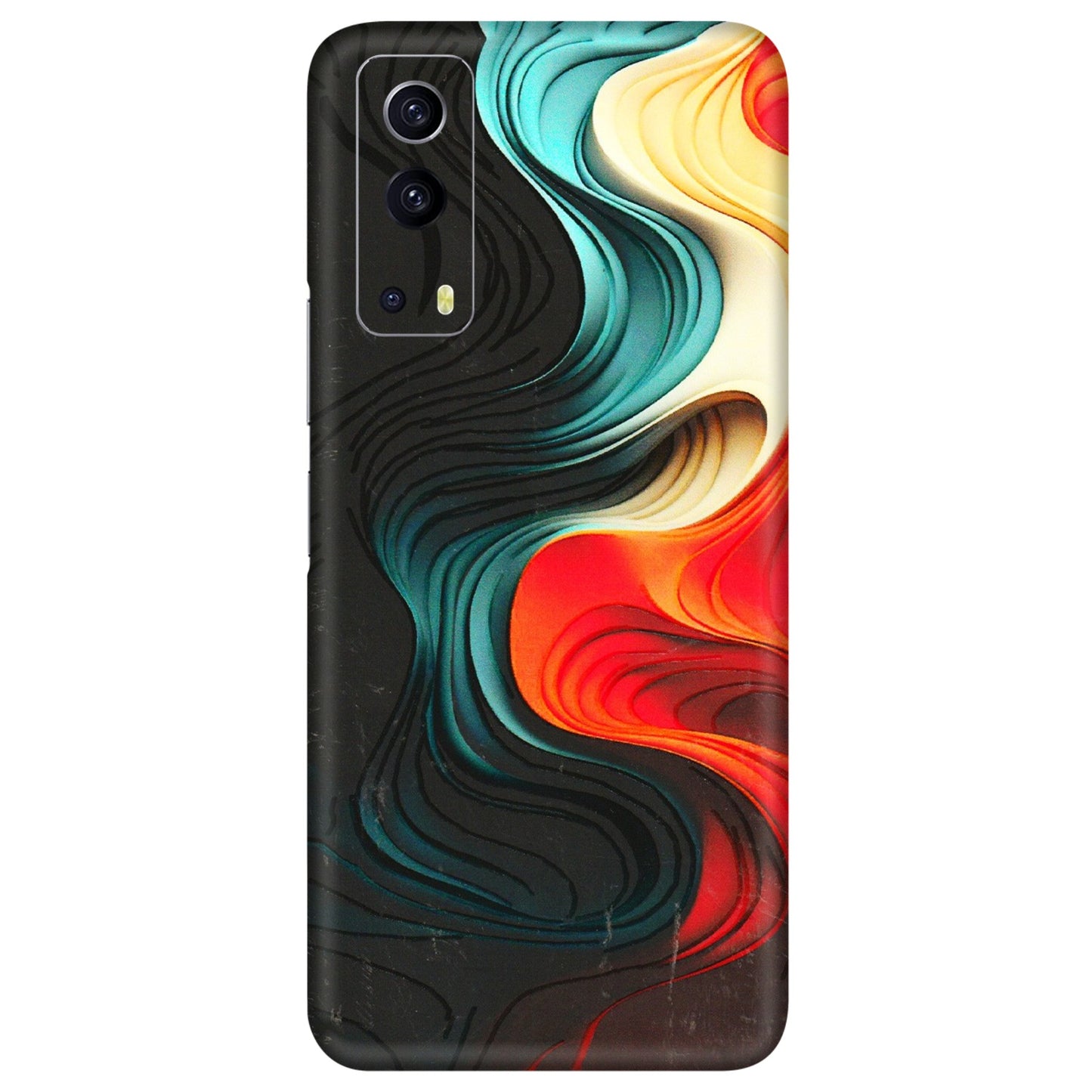 IQOO Phone Skins (All Models) - The Silky Swirl - 3D Embossed Finish (L-240) IQOO Z3 5G