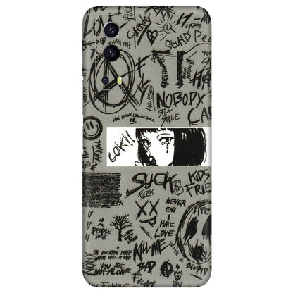IQOO Phone Skins (All Models) - Never Have Love Anime - 3D Embossed Finish (L-260) IQOO Z3 5G