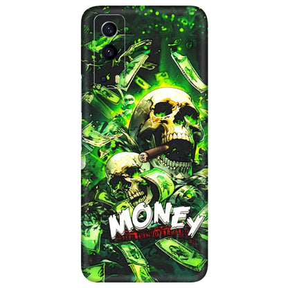 IQOO Phone Skins (All Models) - Skull Money - 3D Embossed Finish (L-303) IQOO Z3 5G