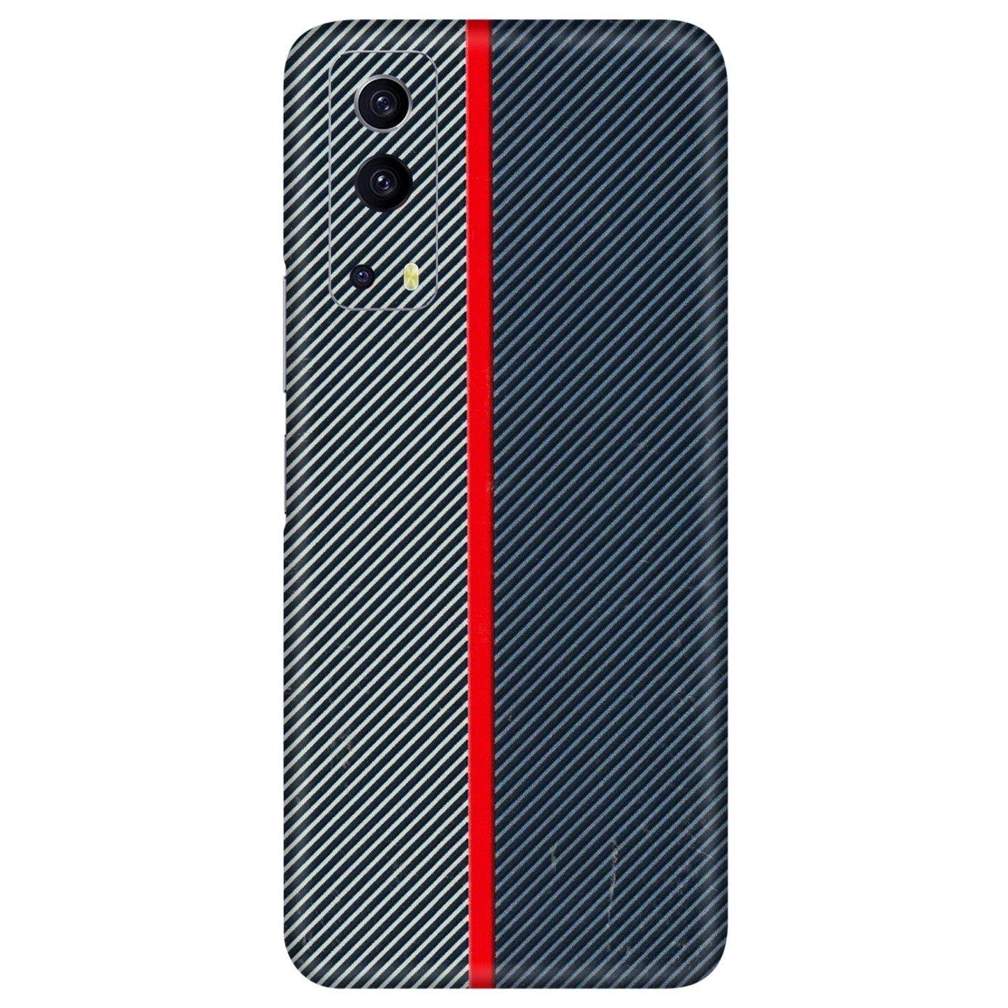 IQOO Phone Skins (All Models) - Blue Sober Lines - 3D Embossed Finish (L-305) IQOO Z3 5G