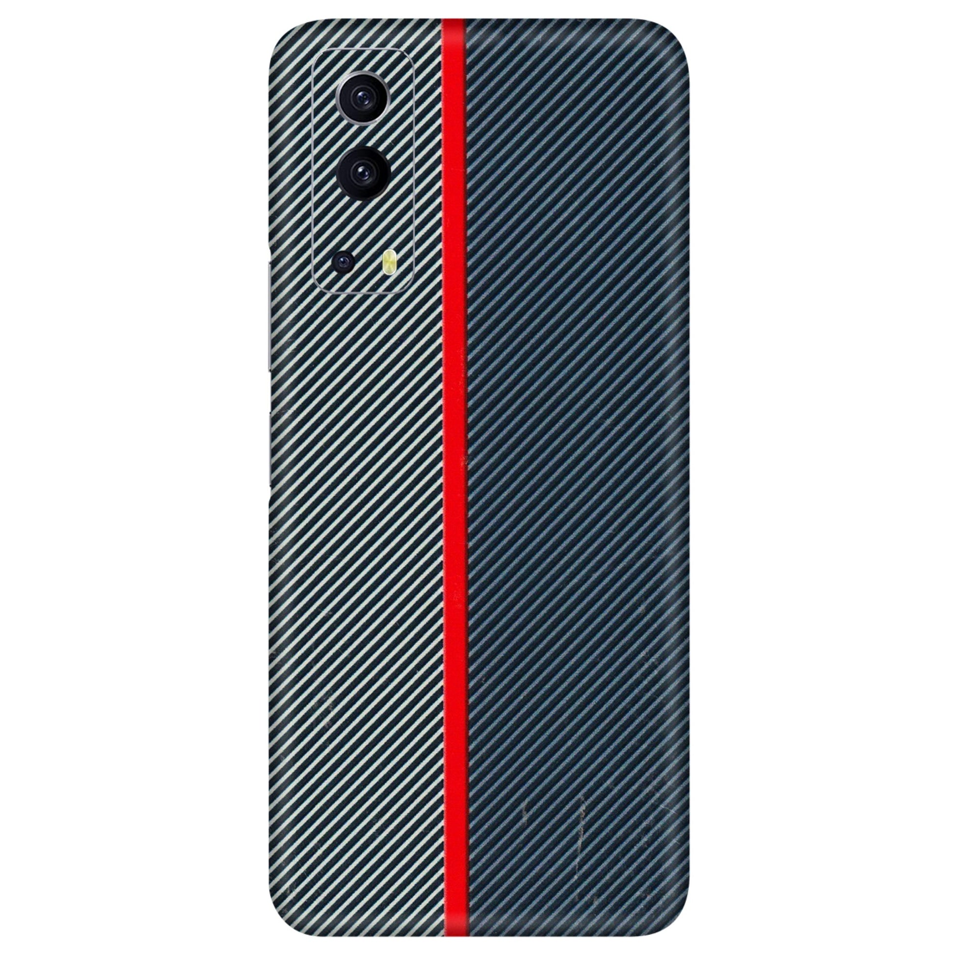 IQOO Phone Skins (All Models) - Blue Sober Lines - 3D Embossed Finish (L-305) IQOO Z3 5G