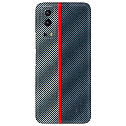 IQOO Phone Skins (All Models) - Blue Sober Lines - 3D Embossed Finish (L-305) IQOO Z3 5G