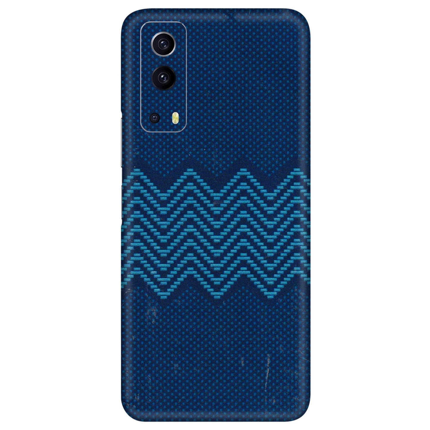 IQOO Phone Skins (All Models) - Blue Sober Waves - 3D Embossed Finish (L-306) IQOO Z3 5G