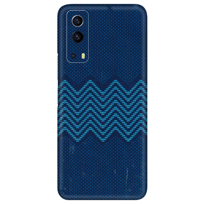 IQOO Phone Skins (All Models) - Blue Sober Waves - 3D Embossed Finish (L-306) IQOO Z3 5G