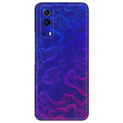 IQOO Phone Skins (All Models) - Purple Ripples Swirl - 3D Embossed Finish (L-314) IQOO Z3 5G