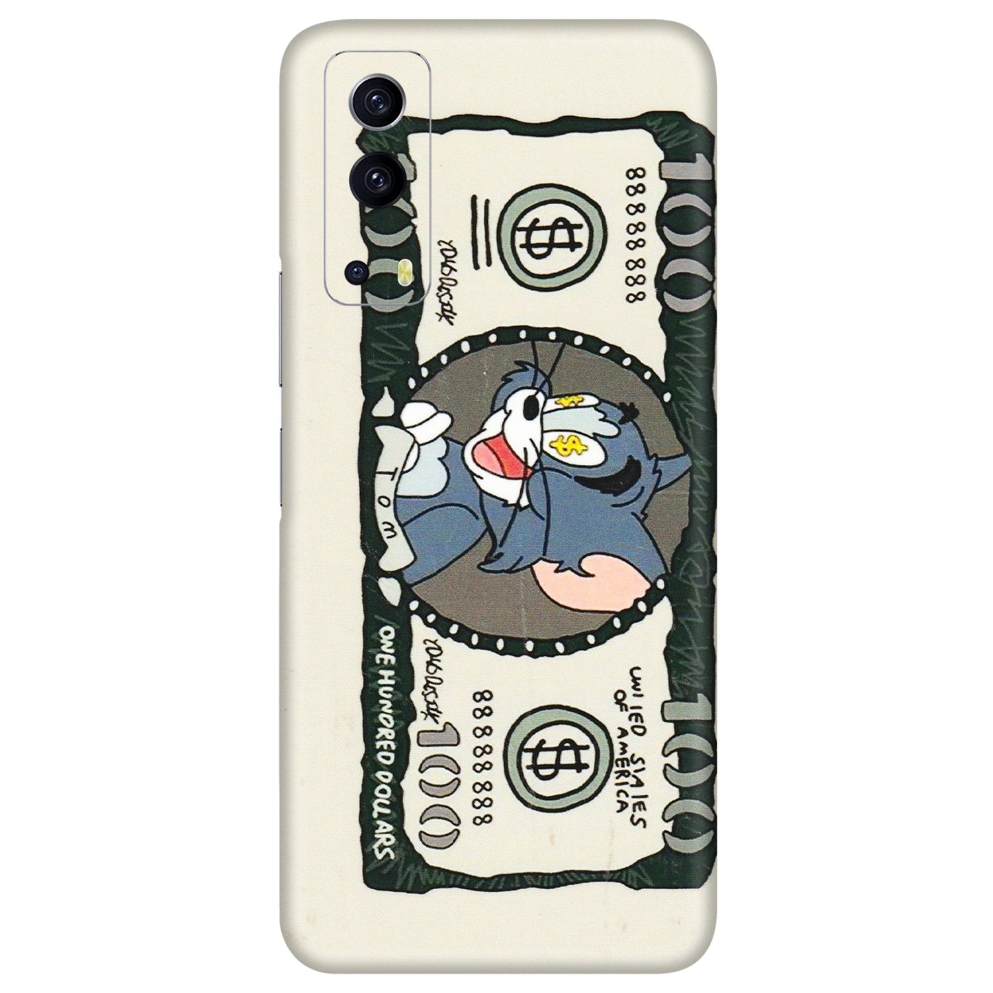 IQOO Phone Skins (All Models) - Tom Hundred Dollar - 3D Embossed Finish (L-324) IQOO Z3 5G