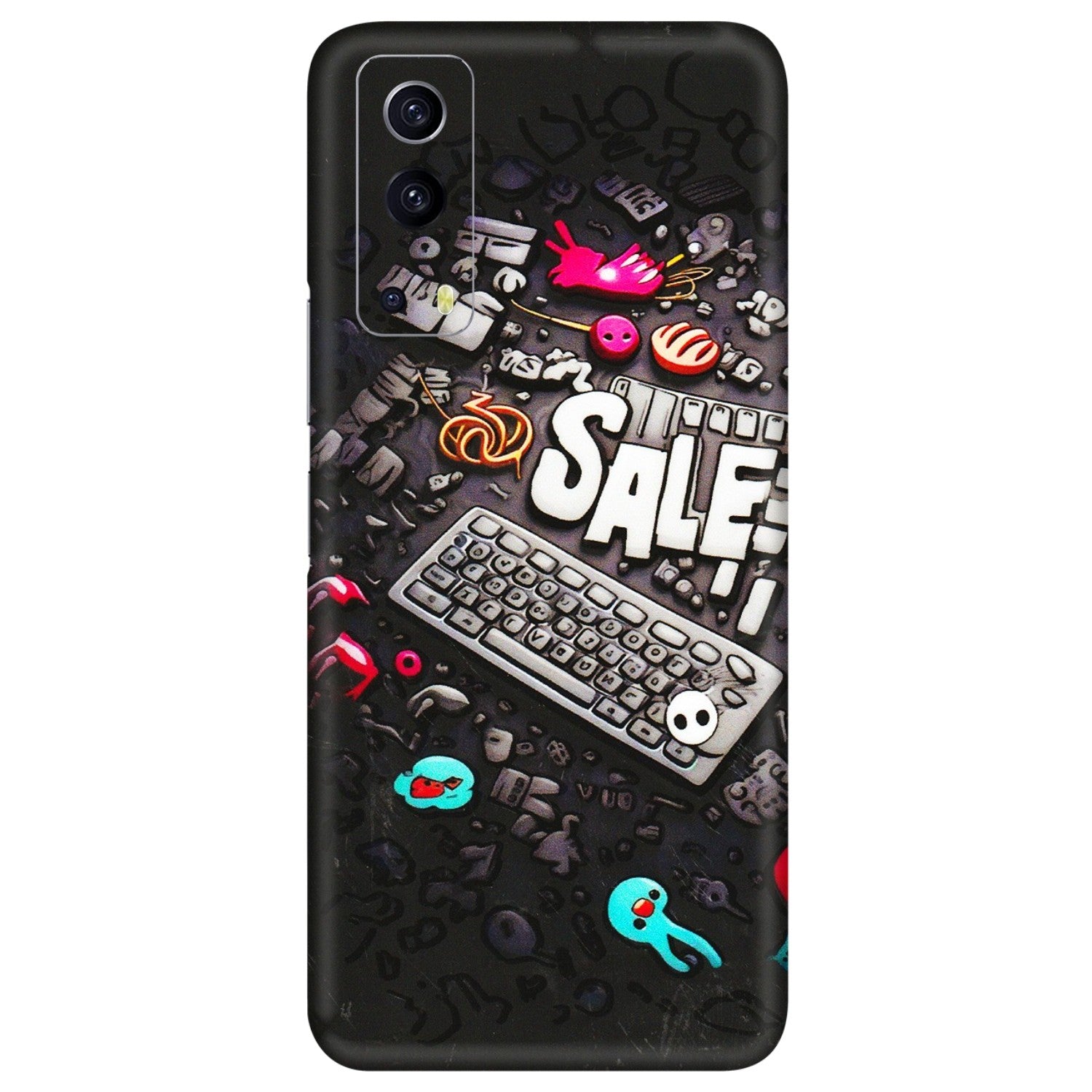 IQOO Phone Skins (All Models) - Gadgets Sale - 3D Embossed Finish (L-50) IQOO Z3 5G