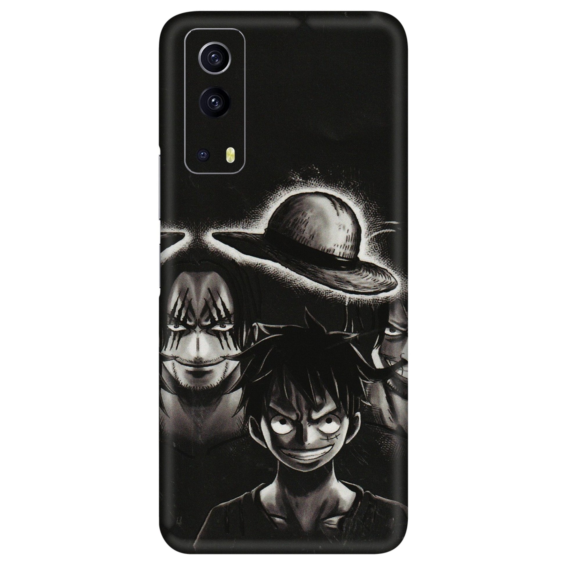 IQOO Phone Skins (All Models) - Black Luffy Hat - 3D Embossed Finish (L-57) IQOO Z3 5G