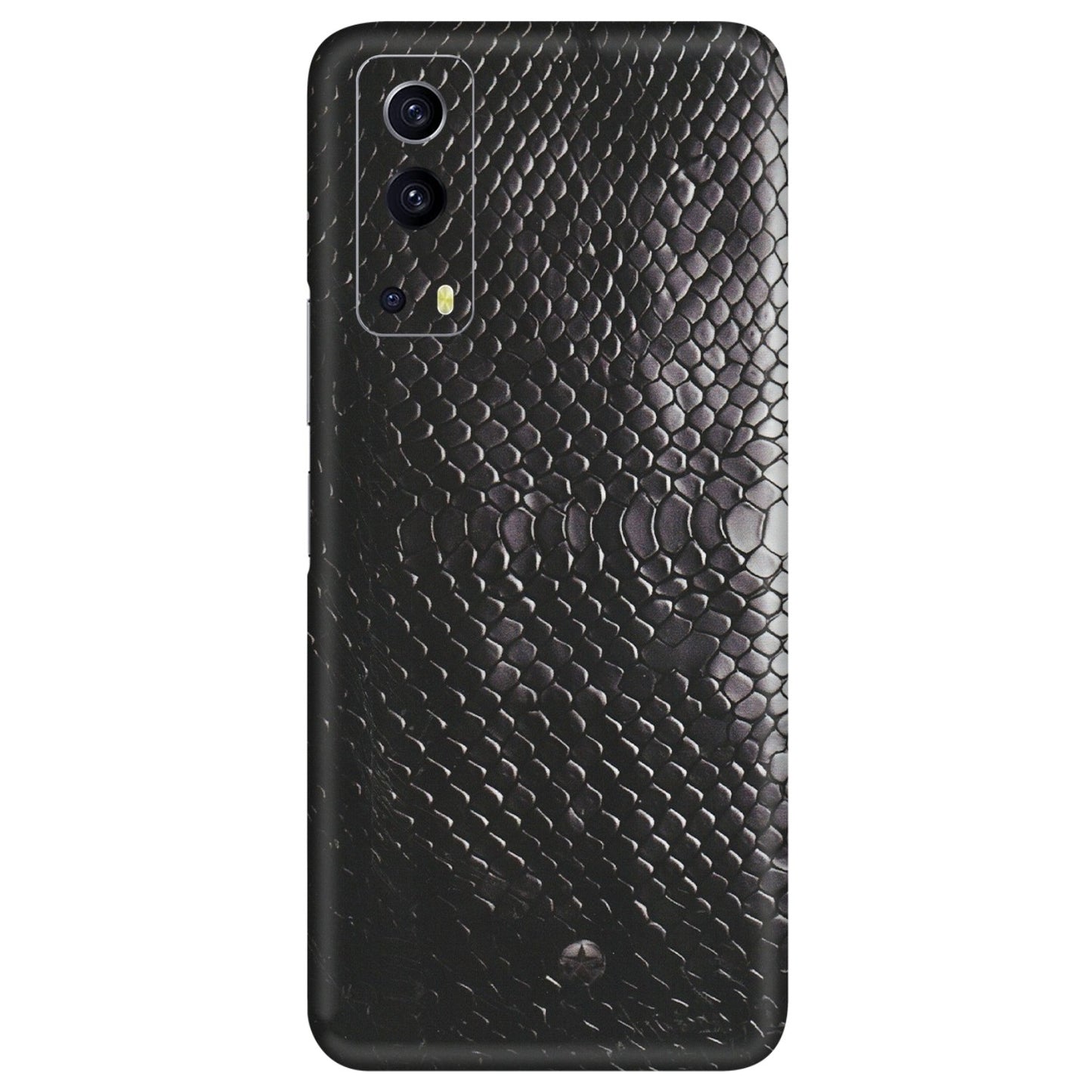 IQOO Phone Skins (All Models) - Black Snack Leather - Matte Finish (M-147) IQOO Z3 5G