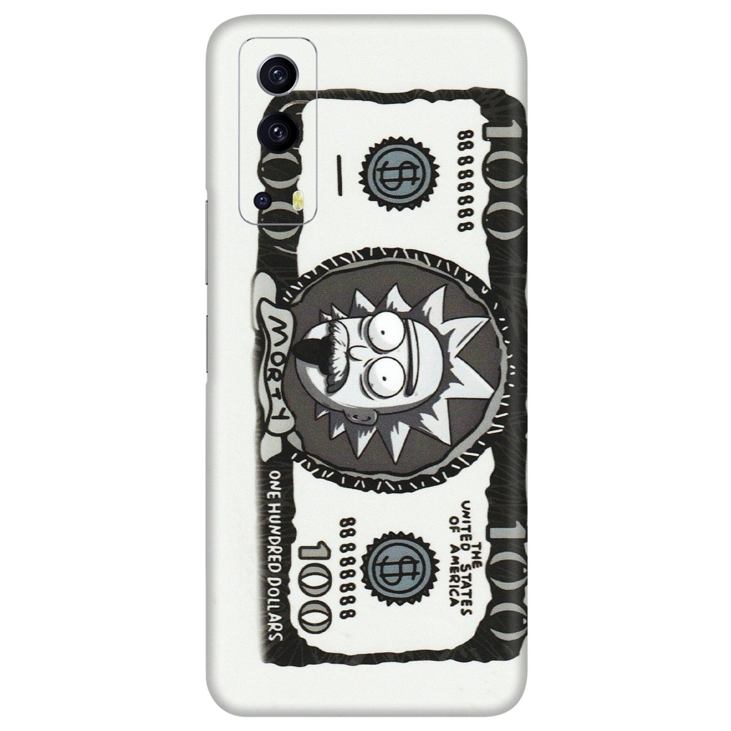 IQOO Phone Skins (All Models) - Rick And Morty Hundred Dollar Anime - Matte Finish (M-161) IQOO Z3 5G