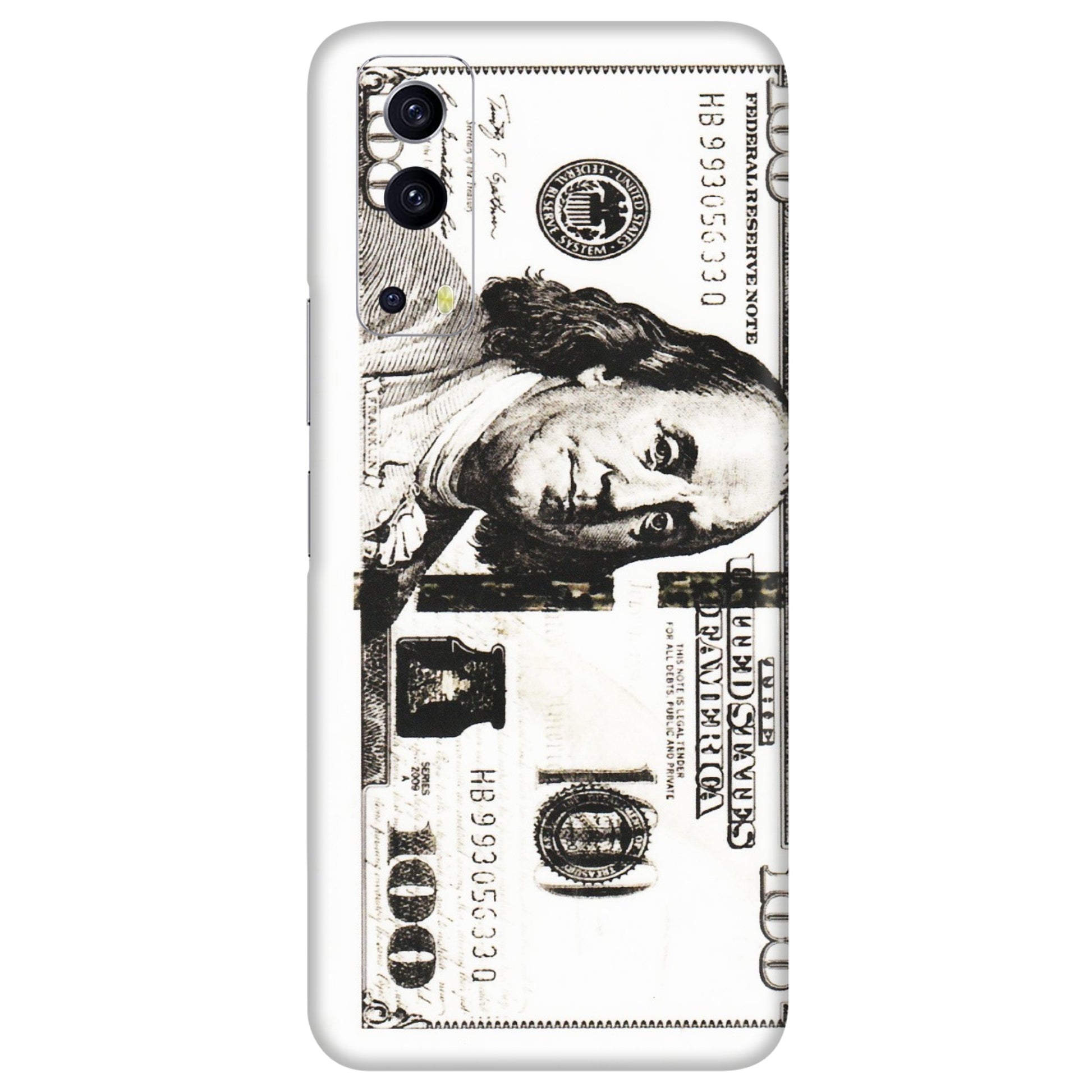 IQOO Phone Skins (All Models) - 100 Dollar Currency - Transparent Finish (T-01) IQOO Z3 5G