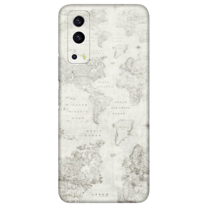 IQOO Phone Skins (All Models) - World Travel Map - Transparent Finish (T-04) IQOO Z3 5G