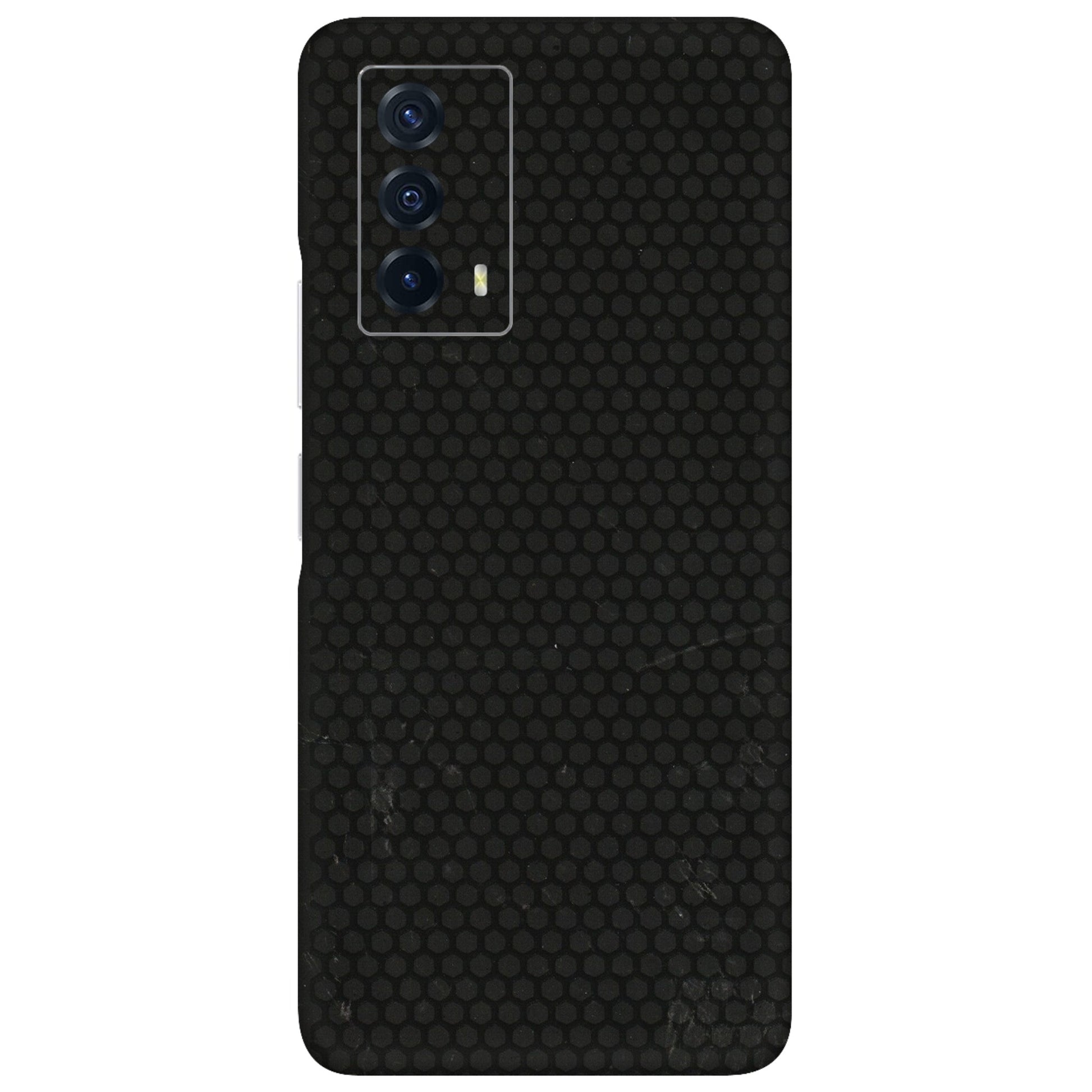 IQOO Phone Skins (All Models) - Black honeycomb - 3D Embossed Finish (L-114) IQOO Z5