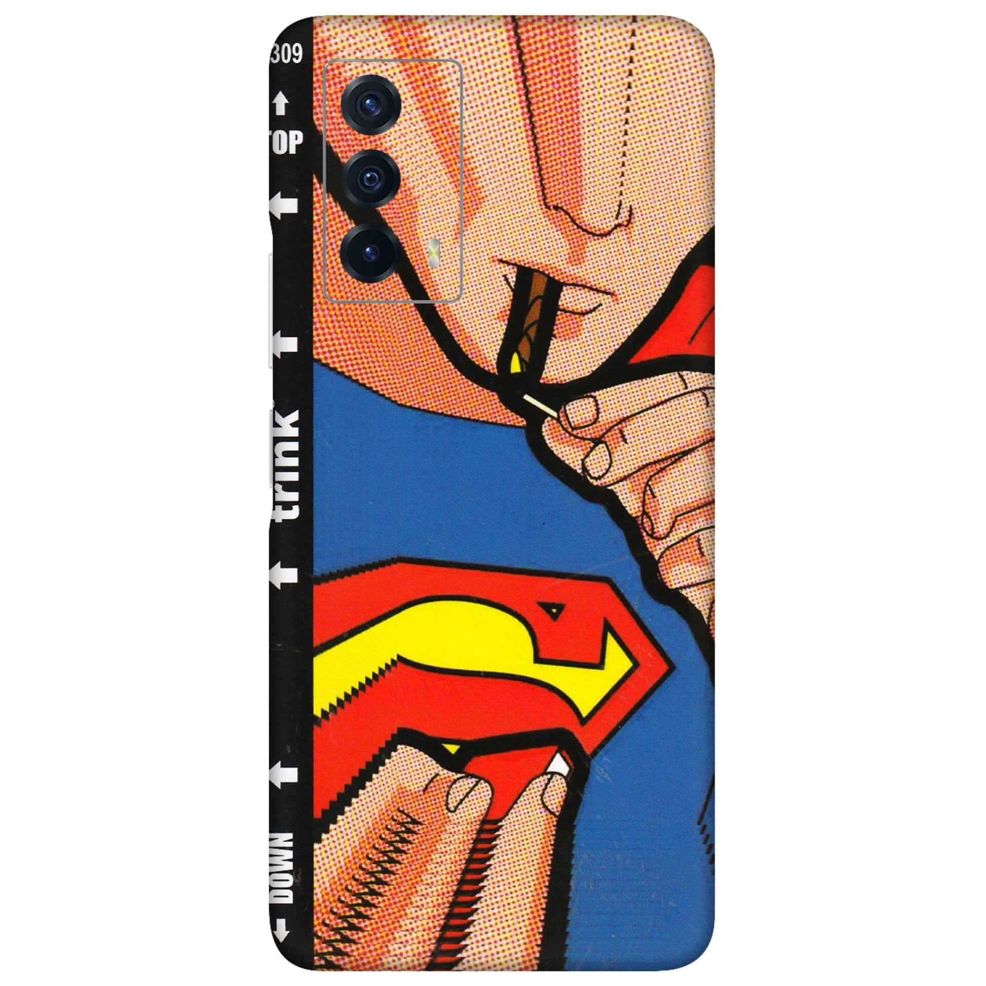 IQOO Phone Skins (All Models) - Superman Sutta - 3D Embossed Finish (L-130) IQOO Z5