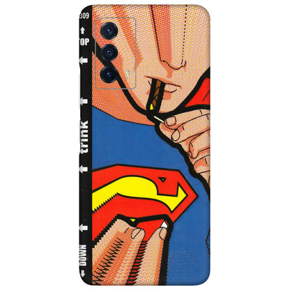 IQOO Phone Skins (All Models) - Superman Sutta - 3D Embossed Finish (L-130) IQOO Z5