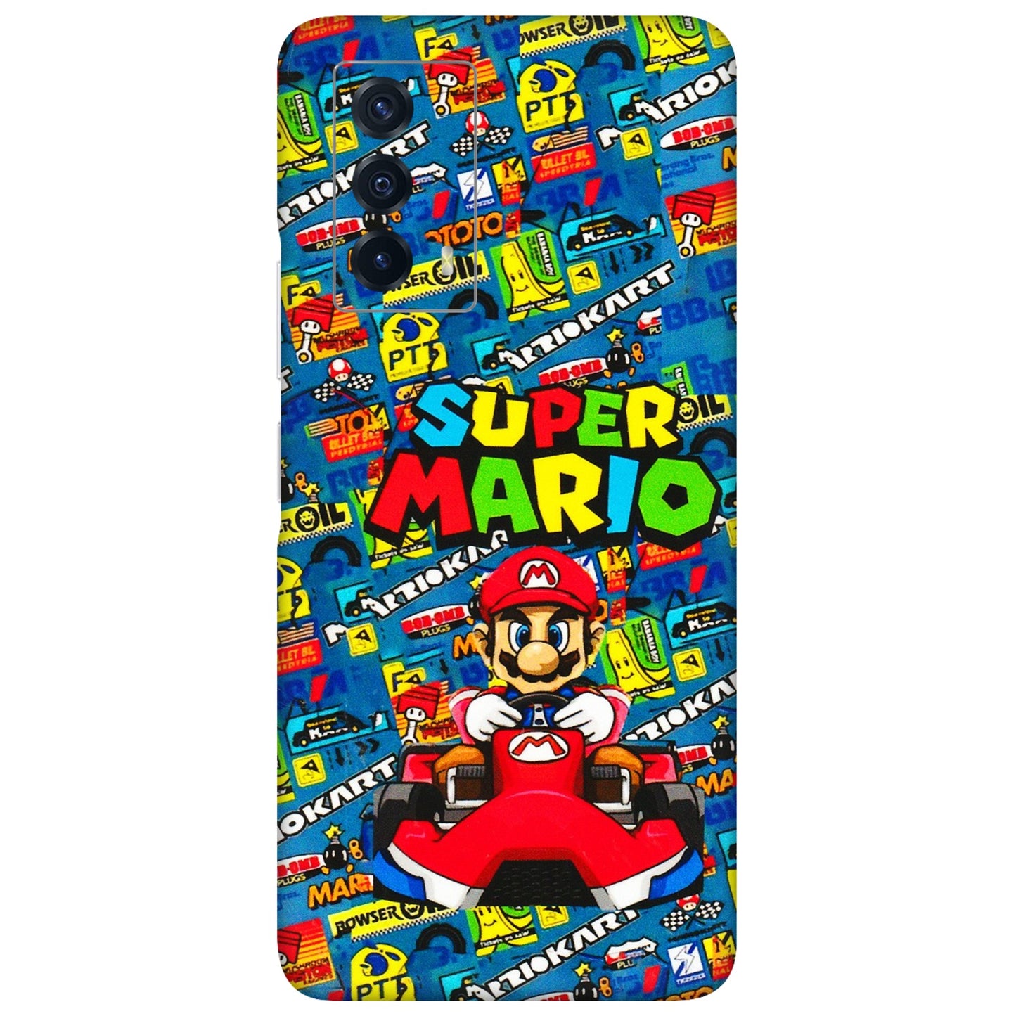IQOO Phone Skins (All Models) - Super Mario Kart - 3D Embossed Finish (L-140) IQOO Z5