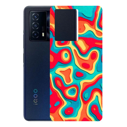 IQOO Phone Skins (All Models) - Abstract Swirl - 3D Embossed Finish (L-150) IQOO Z5