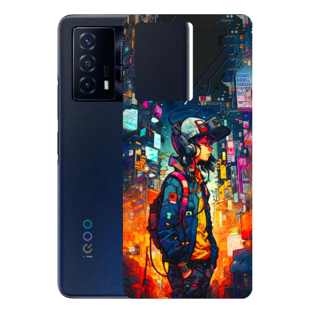 IQOO Phone Skins (All Models) - Street Anime Guy - 3D Embossed Finish (L-158) IQOO Z5