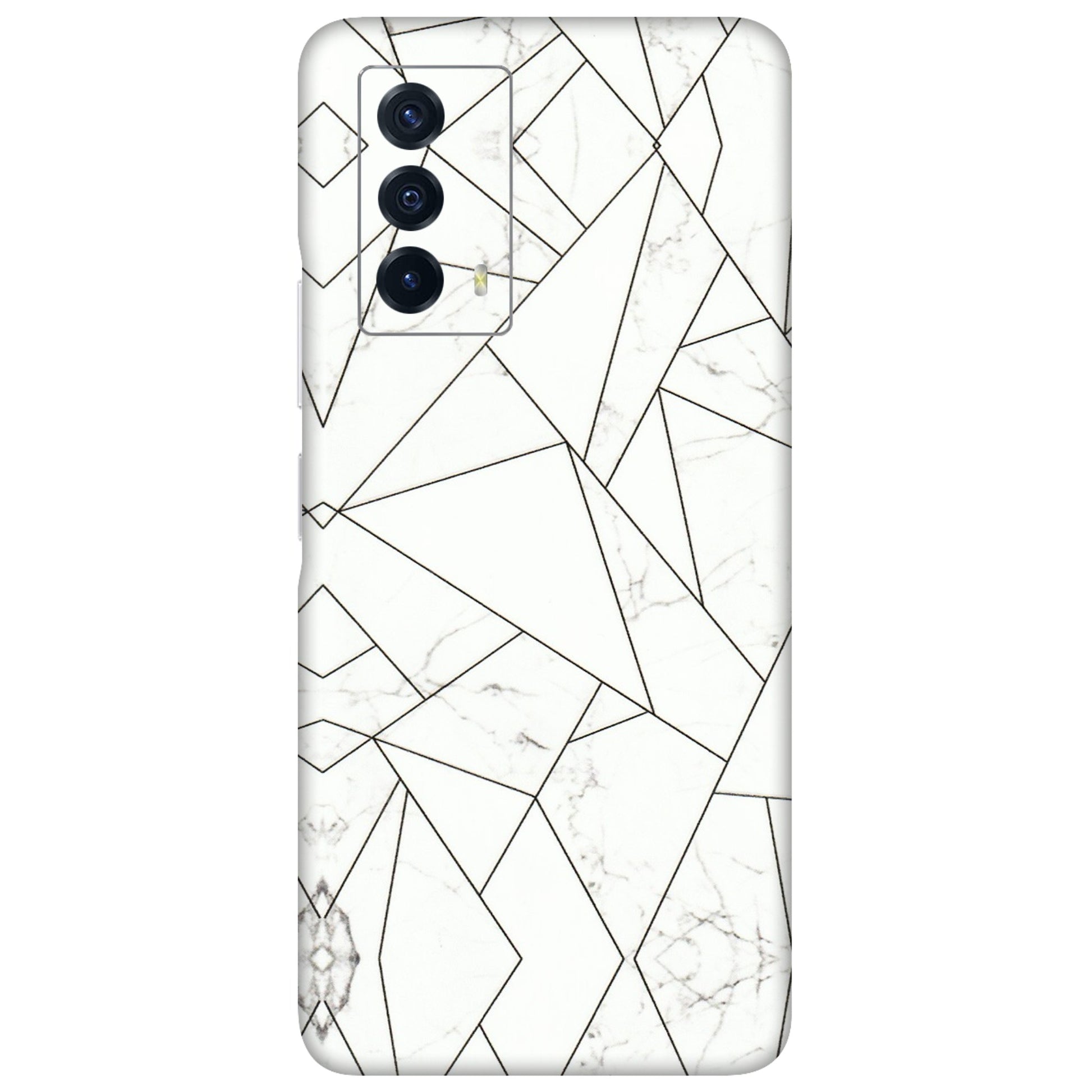 IQOO Phone Skins (All Models) - Luxury White Marble Effect - 3D Embossed Finish (L-168) IQOO Z5