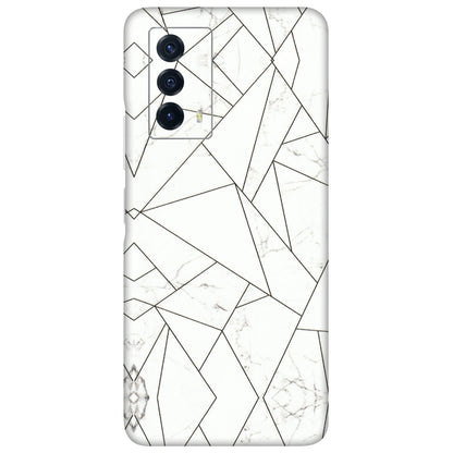 IQOO Phone Skins (All Models) - Luxury White Marble Effect - 3D Embossed Finish (L-168) IQOO Z5