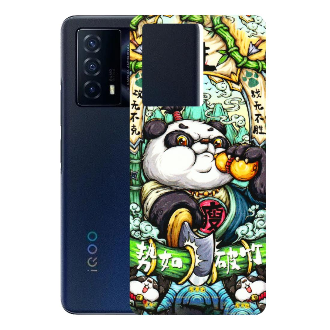 IQOO Phone Skins (All Models) - Royal Rich Panda - 3D Embossed Finish (L-170) IQOO Z5