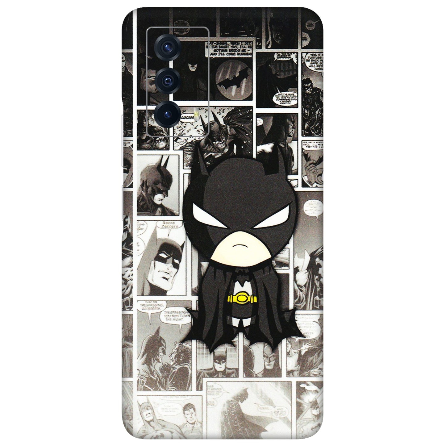 IQOO Phone Skins (All Models) - Toon Batman - 3D Embossed Finish (L-182) IQOO Z5