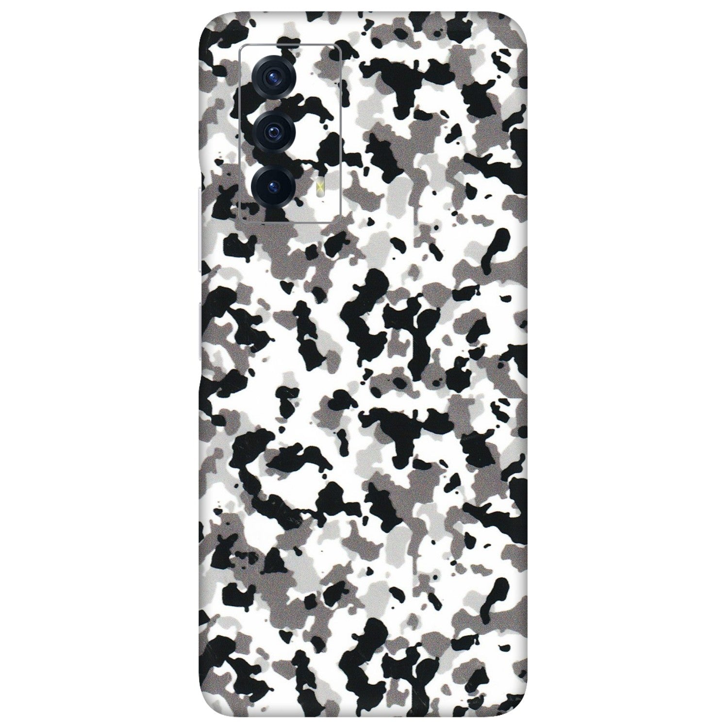 IQOO Phone Skins (All Models) - White Black Camouflage - 3D Embossed Finish (L-18) IQOO Z5
