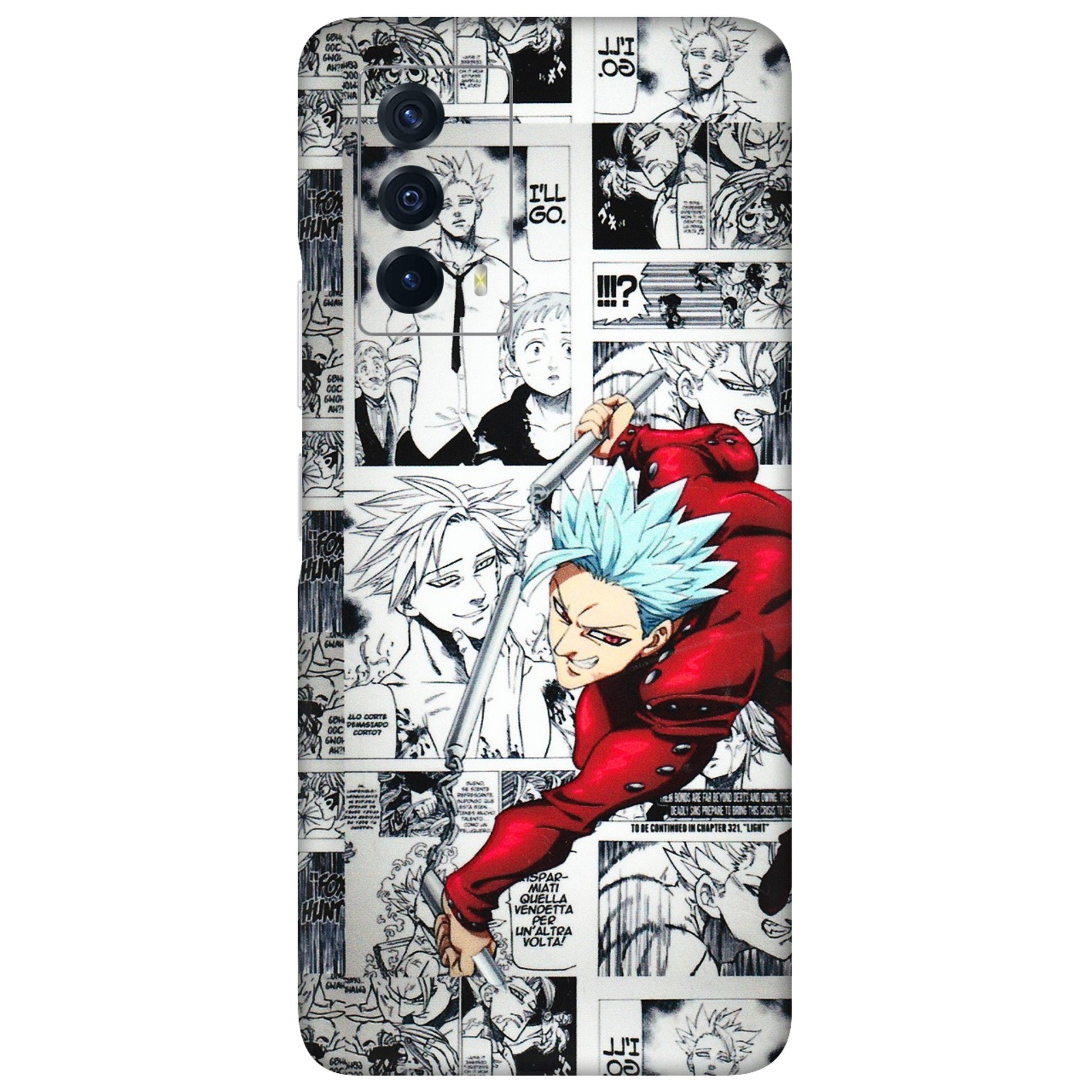 IQOO Phone Skins (All Models) - Anime Comic - 3D Embossed Finish (L-192) IQOO Z5