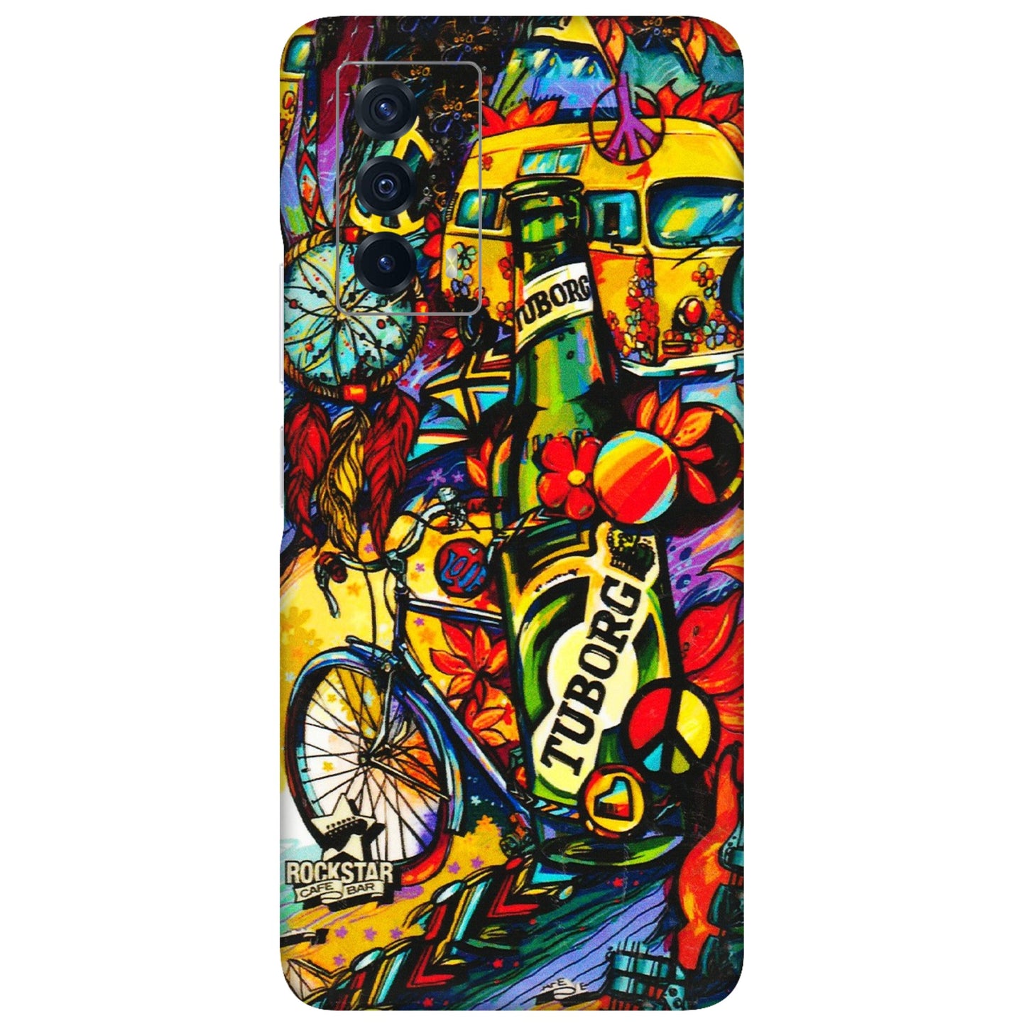 IQOO Phone Skins (All Models) - Cool Beer Bottle - 3D Embossed Finish (L-193) IQOO Z5