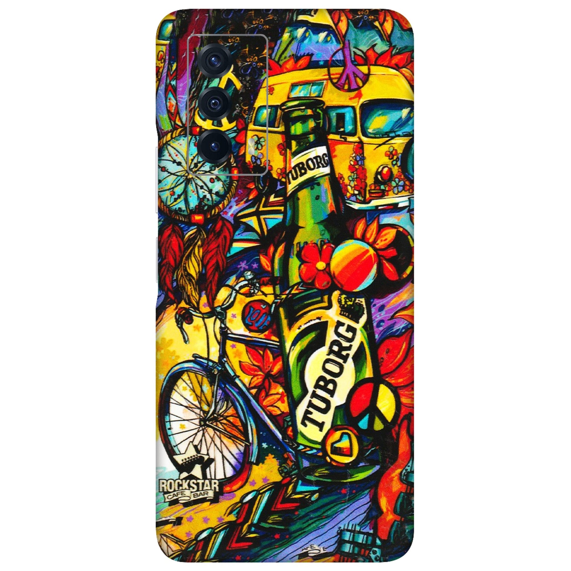 IQOO Phone Skins (All Models) - Cool Beer Bottle - 3D Embossed Finish (L-193) IQOO Z5