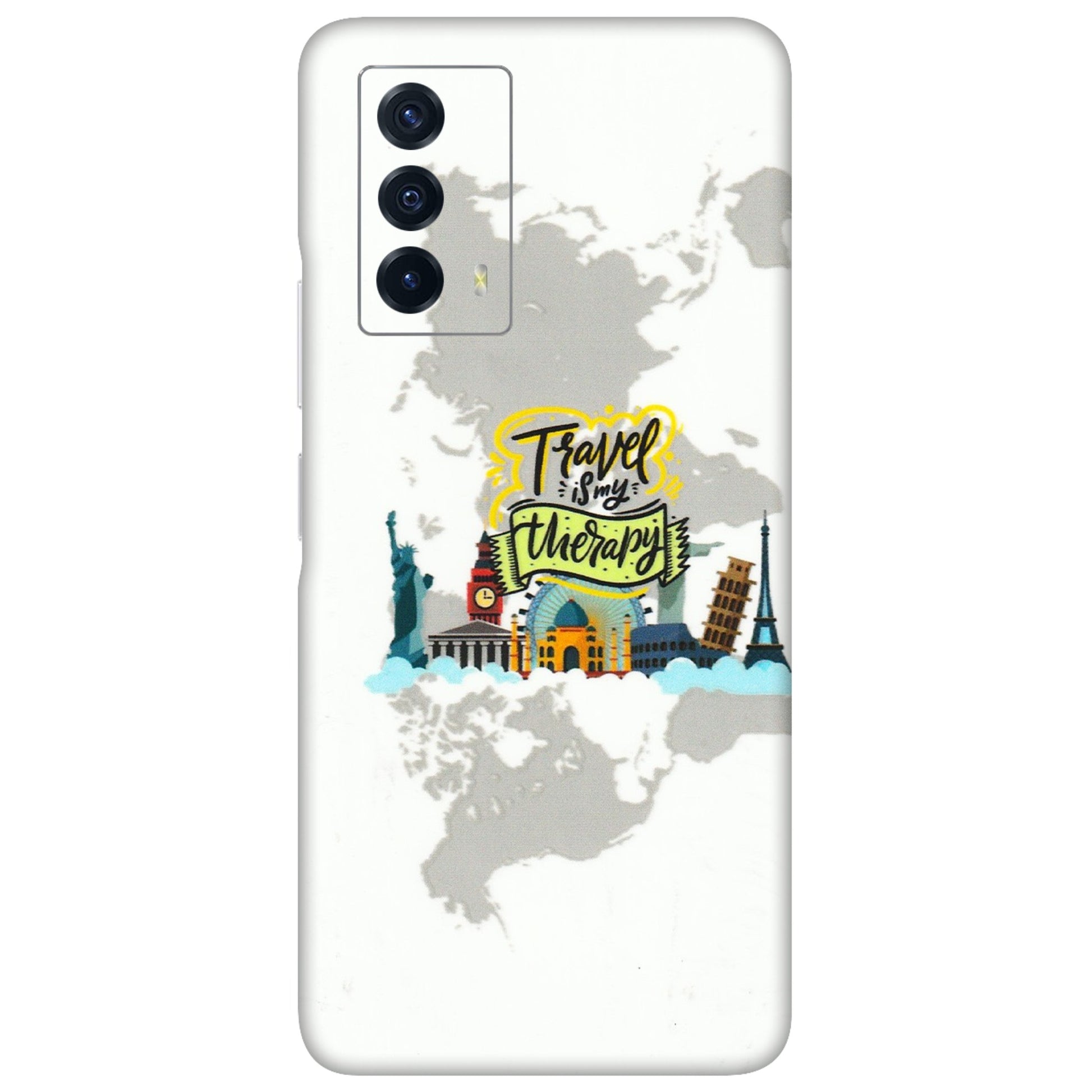 IQOO Phone Skins (All Models) - Travel Therapy - 3D Embossed Finish (L-199) IQOO Z5