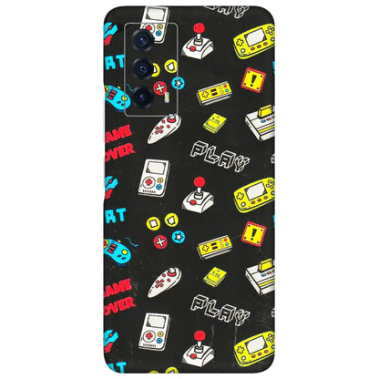 IQOO Phone Skins (All Models) - Gaming Doodles - 3D Embossed Finish (L-224) IQOO Z5