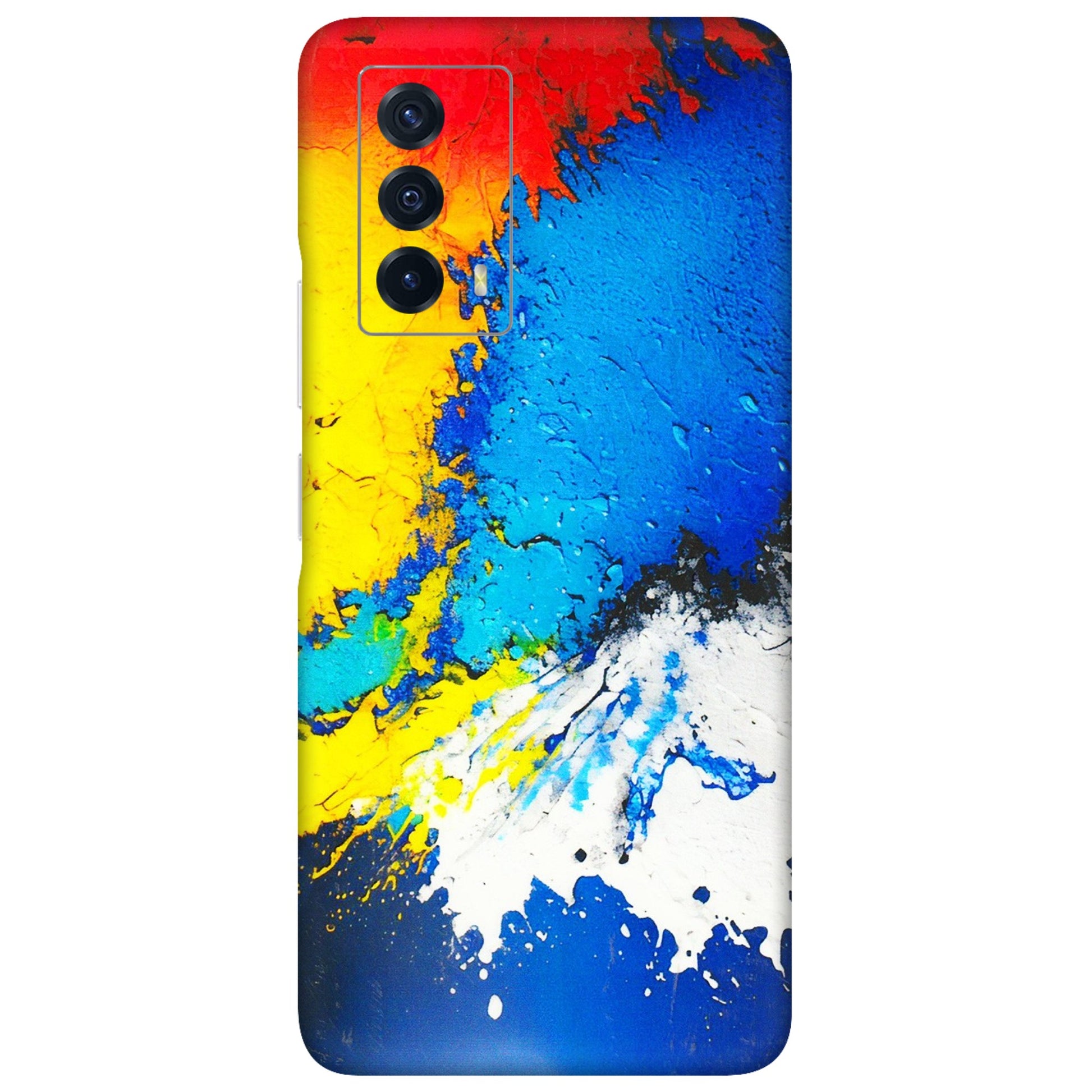 IQOO Phone Skins (All Models) - Acrylic Paint Spill - 3D Embossed Finish (L-229) IQOO Z5