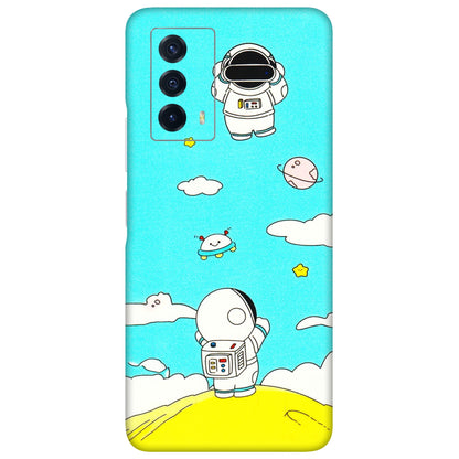 IQOO Phone Skins (All Models) - Blue Skies Astro Float - 3D Embossed Finish (L-230) IQOO Z5