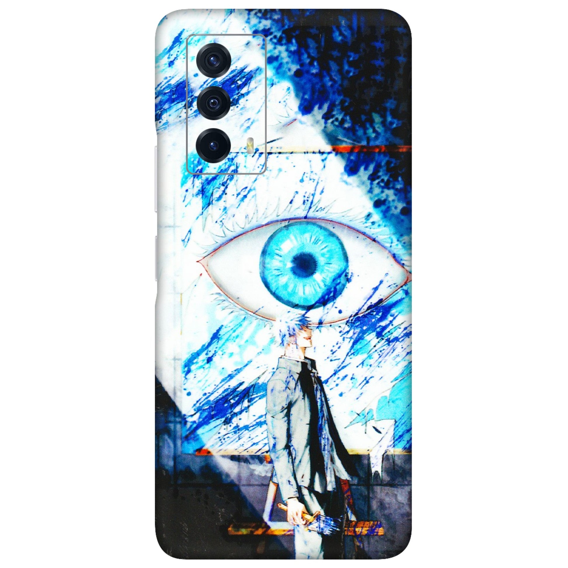 IQOO Phone Skins (All Models) - Gojo Satoru evil eye - 3D Embossed Finish (L-239) IQOO Z5