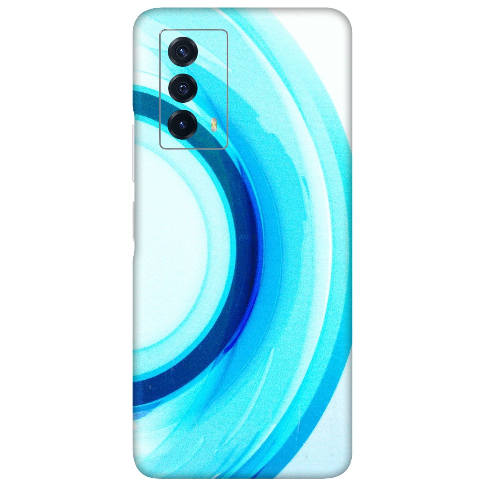 IQOO Phone Skins (All Models) - The Blue Curve - 3D Embossed Finish (L-244) IQOO Z5