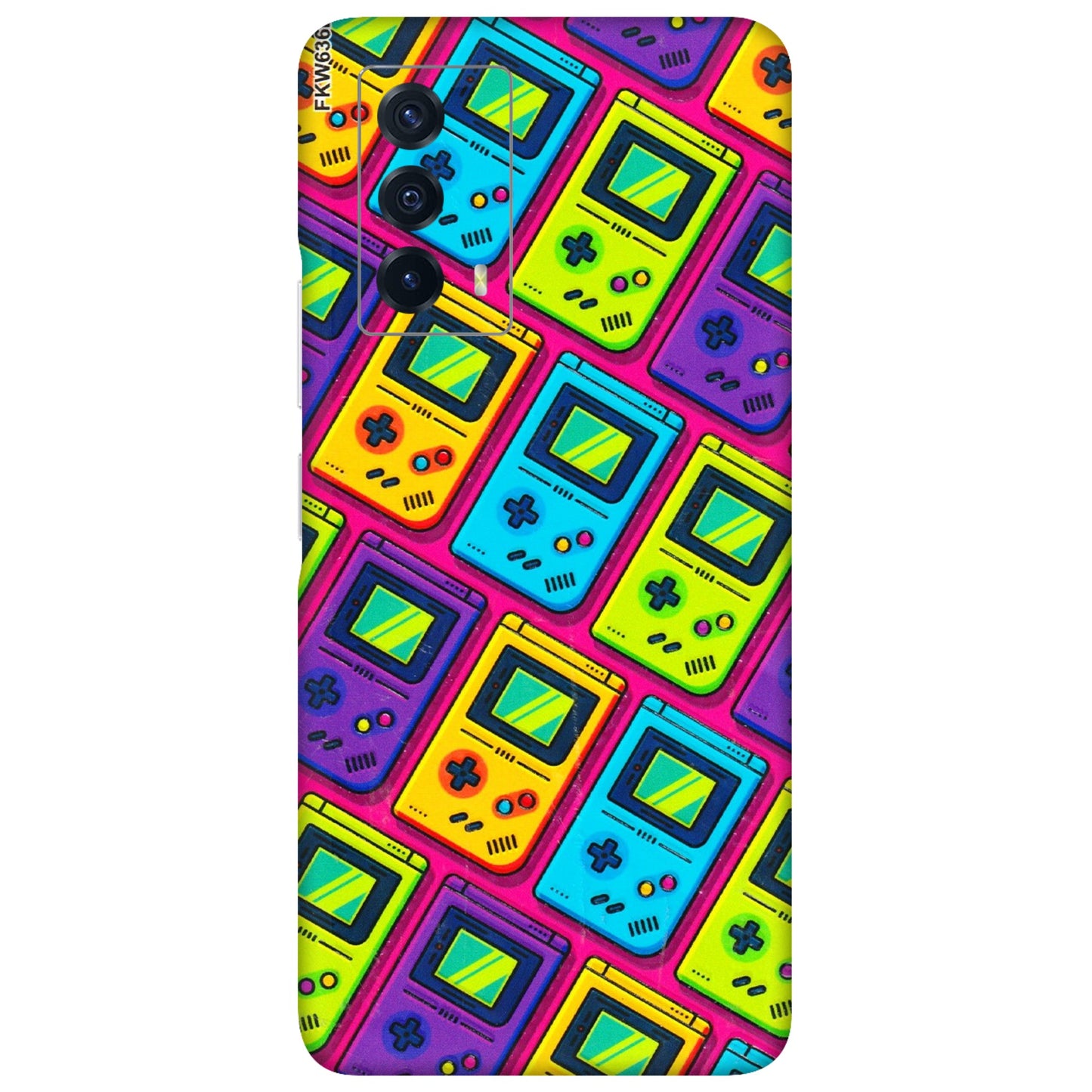 IQOO Phone Skins (All Models) - Gameboy Colourful - 3D Embossed Finish (L-266) IQOO Z5