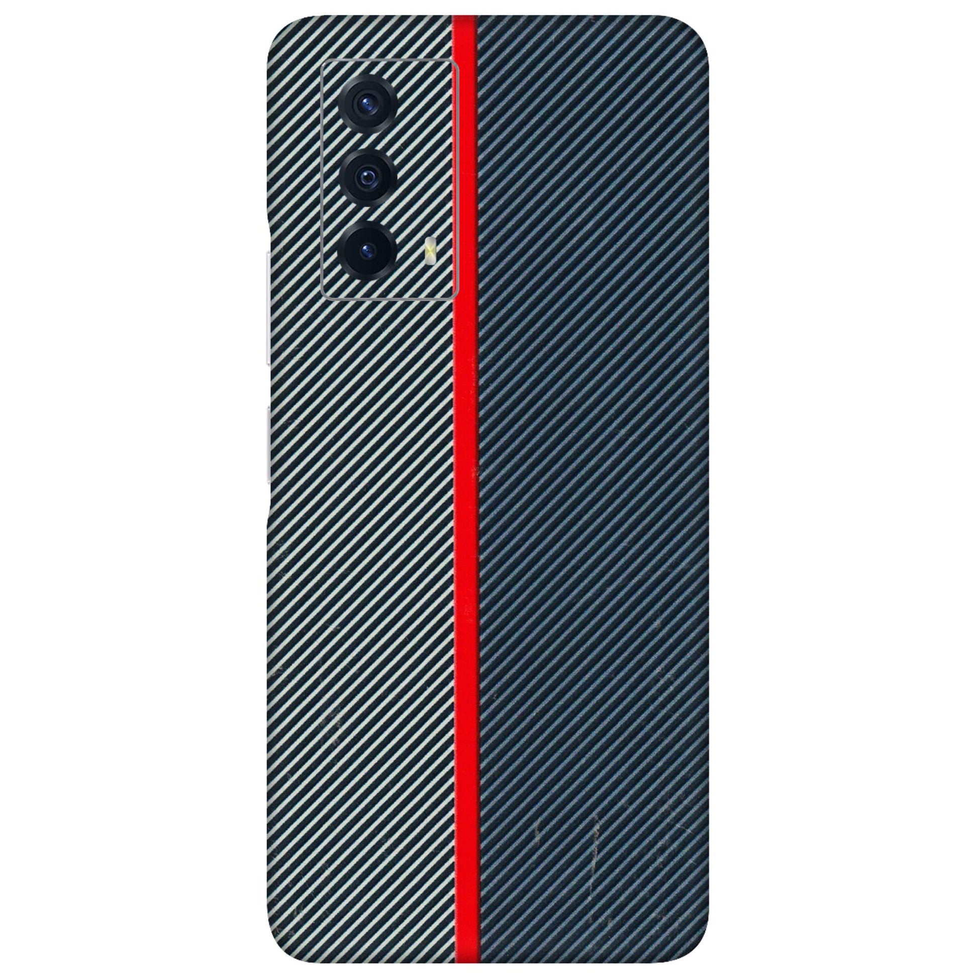 IQOO Phone Skins (All Models) - Blue Sober Lines - 3D Embossed Finish (L-305) IQOO Z5