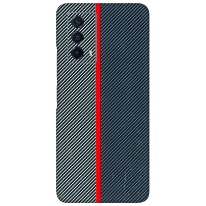 IQOO Phone Skins (All Models) - Blue Sober Lines - 3D Embossed Finish (L-305) IQOO Z5