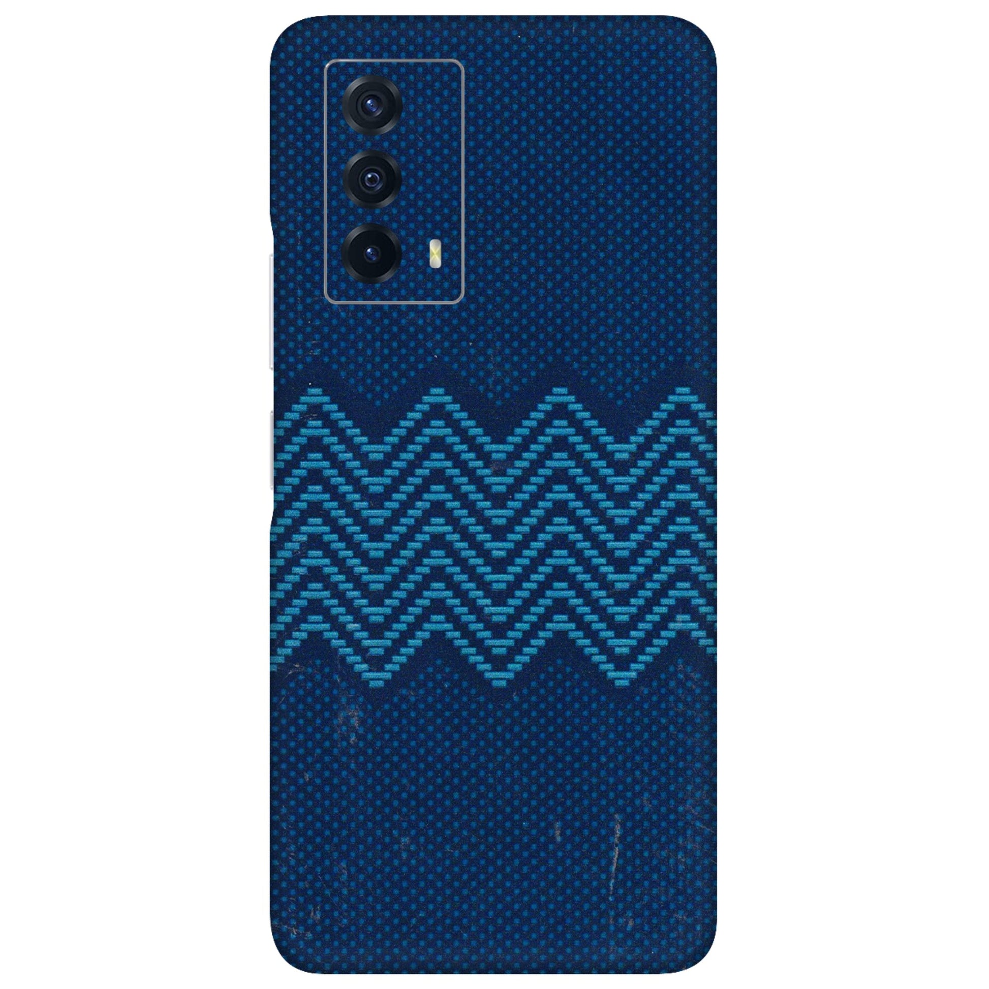 IQOO Phone Skins (All Models) - Blue Sober Waves - 3D Embossed Finish (L-306) IQOO Z5