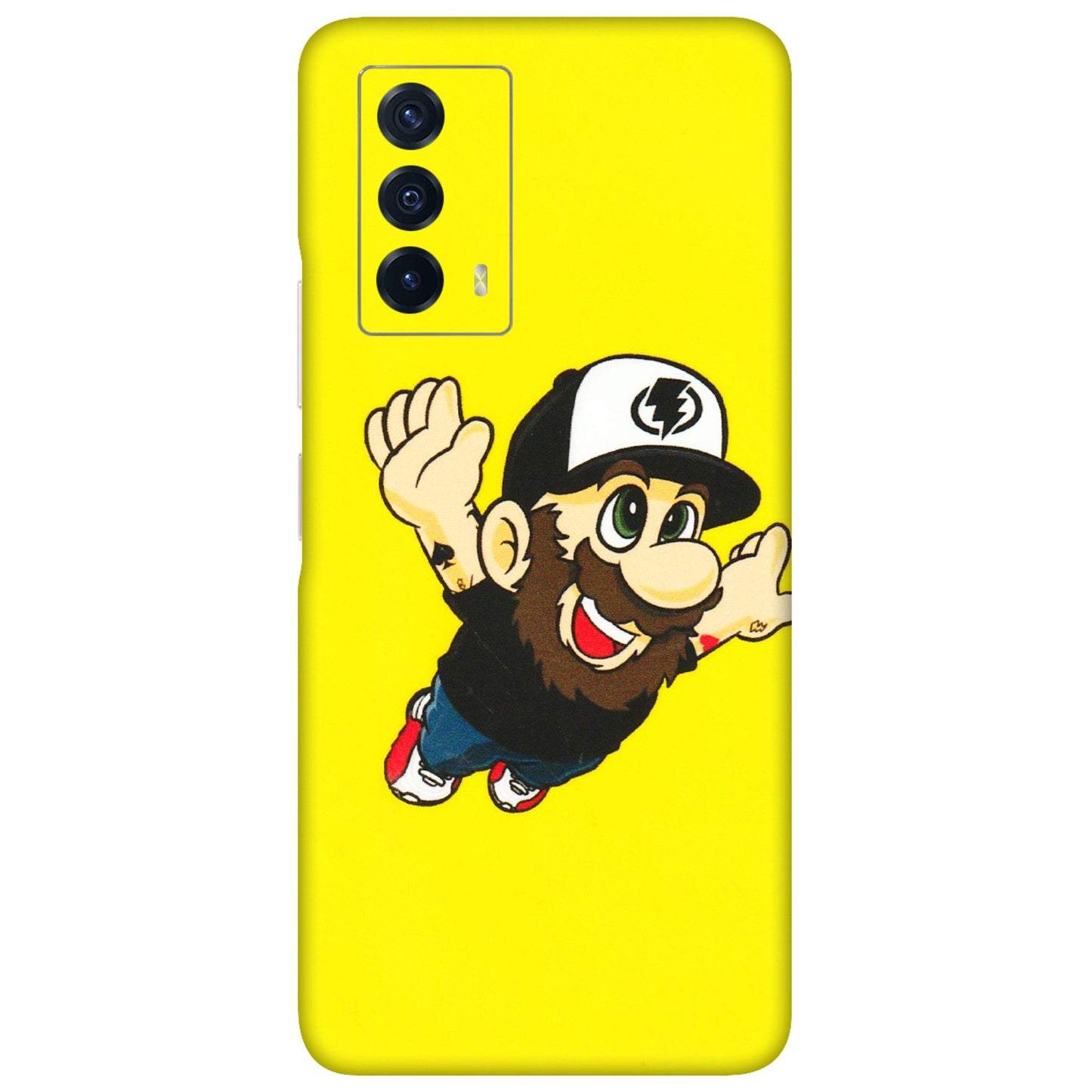 IQOO Phone Skins (All Models) - Flying Beardo - 3D Embossed Finish (L-60) IQOO Z5
