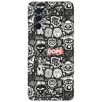 IQOO Phone Skins (All Models) - Dope Stay Classy Black Doodles - Matte Finish (M-126) IQOO Z5