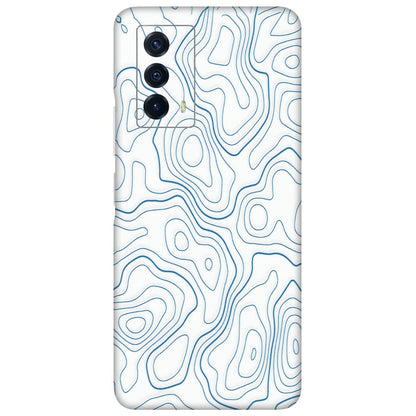 IQOO Phone Skins (All Models) - Blue And White Swirls - Matte Finish (M-139) IQOO Z5