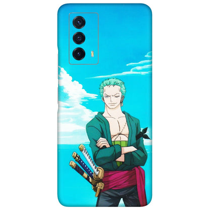 IQOO Phone Skins (All Models) - Cool Swordman Zoro Anime - Matte Finish (M-143) IQOO Z5