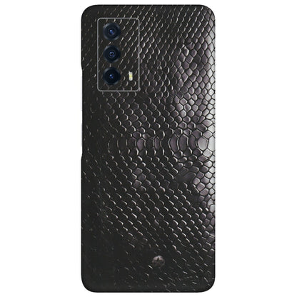 IQOO Phone Skins (All Models) - Black Snack Leather - Matte Finish (M-147) IQOO Z5