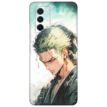 IQOO Phone Skins (All Models) - Pirate Hunter One Piece Anime - Matte Finish (M-157) IQOO Z5