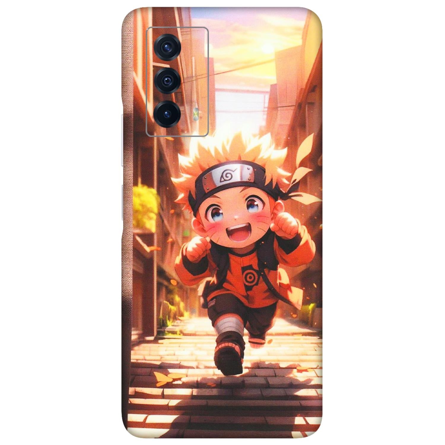 IQOO Phone Skins (All Models) - Naruto Cute Toon Running - Matte Finish (M-04) IQOO Z5