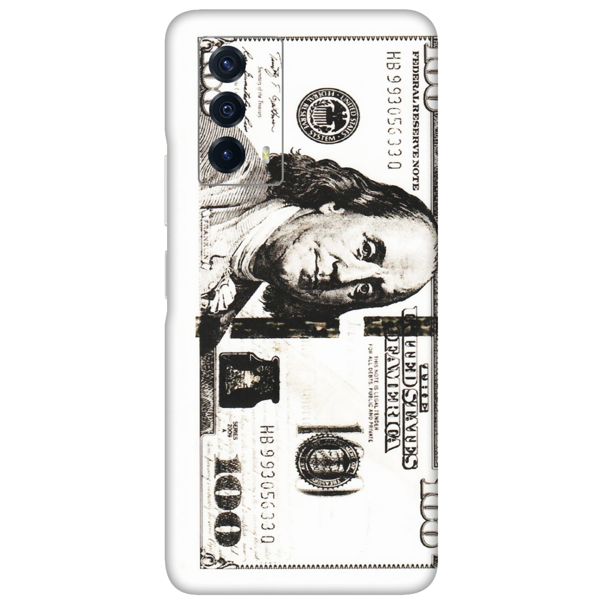 IQOO Phone Skins (All Models) - 100 Dollar Currency - Transparent Finish (T-01) IQOO Z5