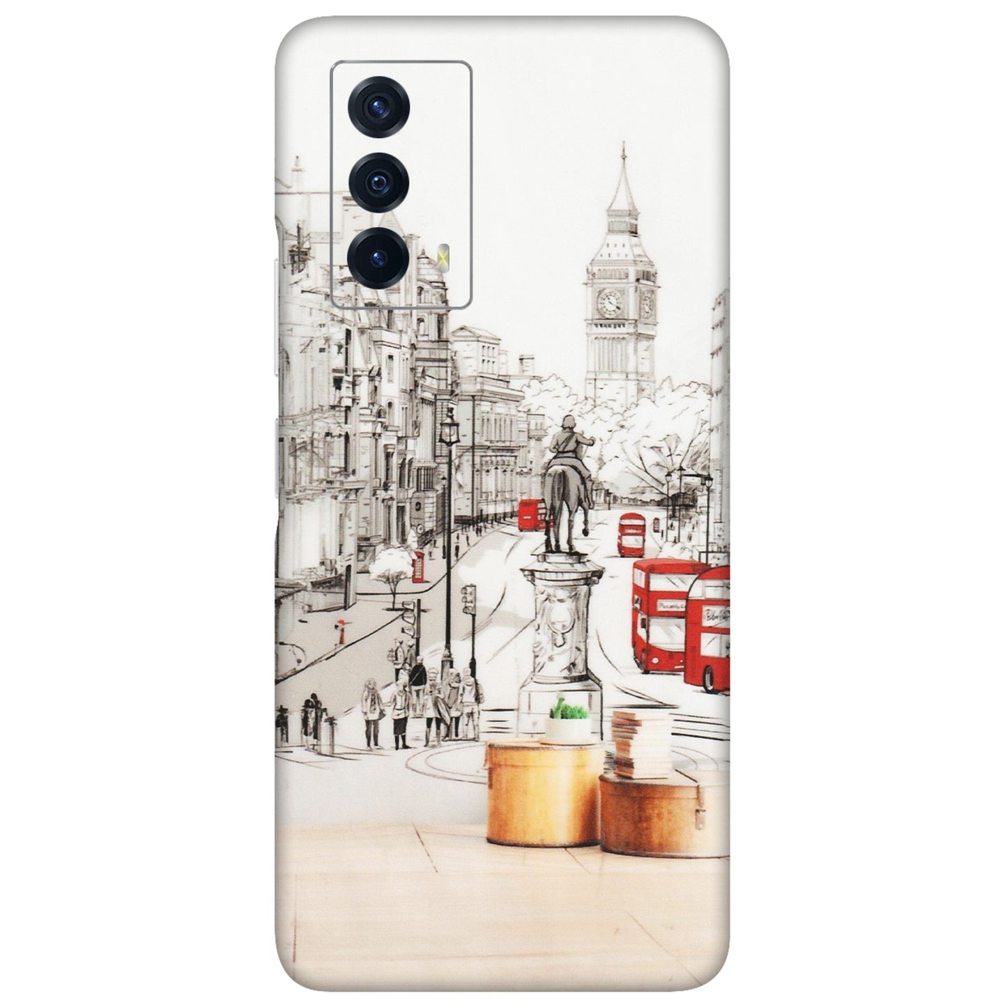 IQOO Phone Skins (All Models) - London Street - Transparent Finish (T-02) IQOO Z5