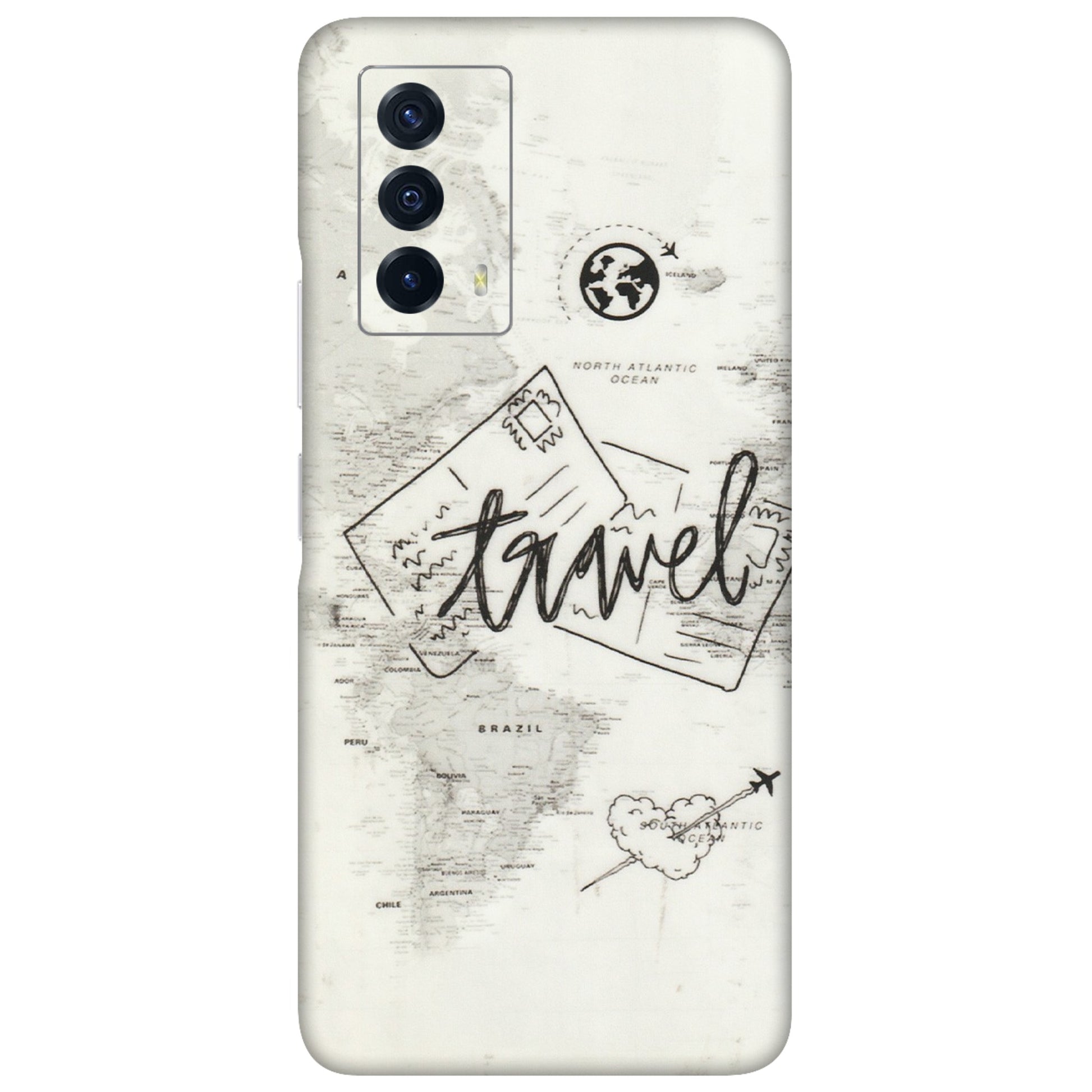 IQOO Phone Skins (All Models) - Travel Ticket - Transparent Finish (T-06) IQOO Z5